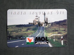 Kártyanaptár,MOL,Magyar olaj és gázipari Rt.,bitumen,1998   (8)