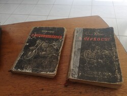 Ternai Zoltán könyvek: A motorkerékpár, A gépkocsi.