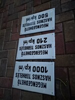 Antik zománc tábla régi zománcos táblák loft industrial fali dekoráció