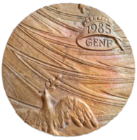 Rajki László: Geneva Commemorative Coin 1985