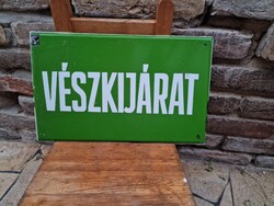 Antik zománc tábla régi zománcos táblák loft industrial dekoráció