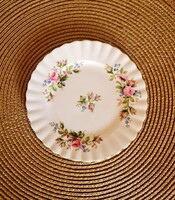 Vintage Royal Albert Moss Rose angol csontporcelán falitányér, 16 cm