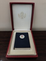 Jubileumi Herendi porcelán mini könyv díszdobozban