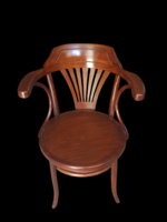 Thonet legyezős támlájú szék.