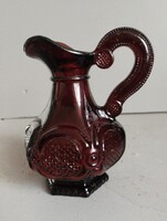 Retró Avon 1876 Cape COD Rubin vörös üveg kiönto eredeti címkével / dugó nélkül