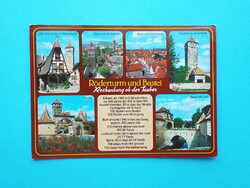 Képeslap (61) - Németország - Rothenburg ob der Tauber mozaik 1990-es évek