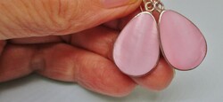Beautiful shaped silver earring with pearl