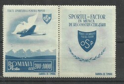 1946.- Románia - MNH/** - sport blokk - OSP