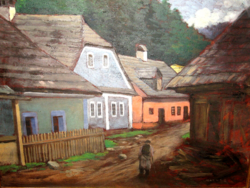 GARANTÁLTAN EREDETI CSODÁS MARKÓ ERNŐ  / 1868 -1945/ : SZÍNES FELVIDÉKI HÁZAK