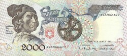 2000 escudo escudos 1992 Portugália 2.