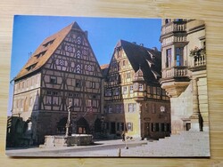 Germany, Rothenburg ob der Tauber, Main Square, Pharmacy, Fountain