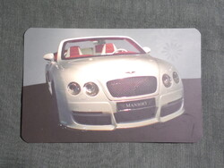 Kártyanaptár,Mansory Bentley Continental GTC autó, 2008   (8)