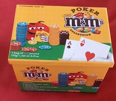 Ritka M&M's gyűjtői póker készlet (hiánytalan, használatlan)