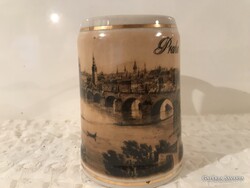 KORSÓ - 1973 év - PRÁGA - JELZETT - KÖRBEN MINTÁS - PORCELÁN - 0,5 l - HIBÁTLAN