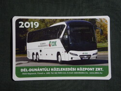 Kártyanaptár,DDK,Kapos Volán,Kaposvár,Neoplan Tourliner autóbusz, 2019   (8)