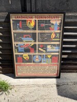 Extremely Rare Hollóházi Fire Department House Sign
