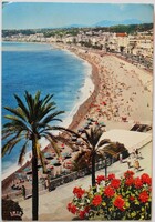 Képeslap, Francia, Nice, Riviera 1974 (P8)