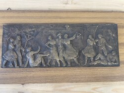 Kubisch János bronz falikép