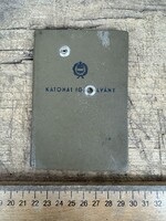 -AX749- Fényképes régi katonai igazolvány füzet 1969 Magyar Néphadsereg MN okmány katonakönyv retro