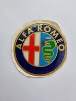 Alfa Romeo domború embléma matrica – retro