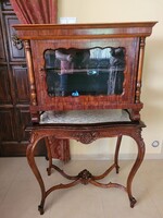 Antik Biedermeier vitrin