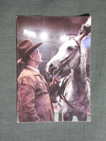 Kártyanaptár,Oroszország,Moszkva,cirkusz,Walter Zapasnyij artista, 1984   (8)
