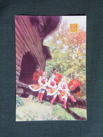 Kártyanaptár,Oroszország,Moszkva,állami biztosító,népviselet,népművészet, 1990   (8)