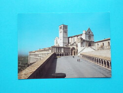 Képeslap (70) - Olaszország - Assisi - Szent Ferenc-bazilika 1970-es évek