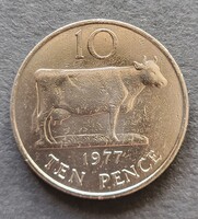 Jersey 10 pence 1977 (LA95)