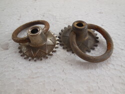 Antik bútorvasalat  , fiókhúzó , 2 db  ,  3,3 cm