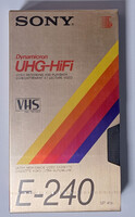 Sony UHG-HIFI E-240 Bontatlan VHS kazetta (Japán)