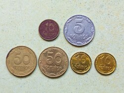 Ukraine 6 Different Coins 5 10 50 Kopijok Kopecks 1992-2022