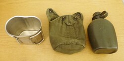 Holland katonai kulacs, csajka, vászonborító