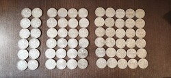 66 db ezüst 200 forintos érme – 1992, 1993, 1994 – egyben eladó