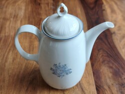 Retro Kahla (GDR) nefelejcs mintás porcelán kávéskanna – 21,5 cm, hibátlan