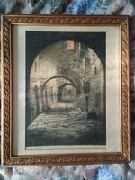Paulovits Pál: Firenzei sikátor, Rézkarc, ajánljon!