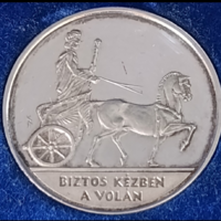 50 éves Tisza Volán jubileumi ezüstözött emlékérem (vagy zseton) 2000 -ben adták ki