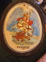 Vintage fára festett kép
