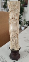 Vintage csontból faragott keleti szobor 17 cm