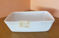 Masszív fehér kerámia sütőtál sütőedény kenyérsütő forma 28 cm