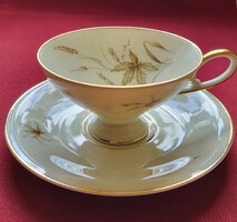 Edelstein Bavaria German Porcelain Coffee and Tea Set with Leaf and Flower Pattern