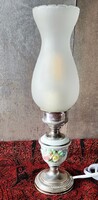 800 Silver Capodimonte Porcelain Night Lamp