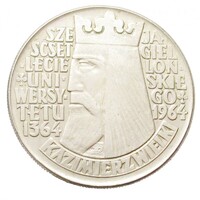Lengyelország,10 zlotych 1964 - Jagelló egyetem EF+ nikkel
