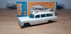 Matchbox Cadillac Ambulance repro dobozban