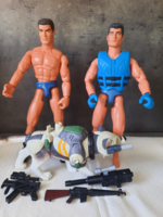 VintaHasbro Action Man figurák és Polar Mission Arctic Wolf – 1990-es évek