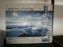 Eredeti retró Finlandia Vodka reklámtábla / plexi panel