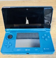 Aqua Blue színű Nintendo 3DS (CTR-001) játékkonzo 3 db játékkal