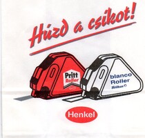 Tasak, zacskó: HENKEL. (reklám)