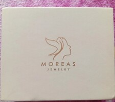 BRAND NEW, GENUINE MOREAS 925 STERLING SILVER 18K GOLD PLATED ANKLET SET – 2 PCS WITH FULL ORIGINAL