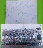 RITKA EREDETI FERENCVÁROSI TC (1974/75 KEK-DÖNTŐS GENERÁCIÓ) CSAPATFOTÓ – TELJES JÁTÉKOSALÁÍRÁSOKKAL